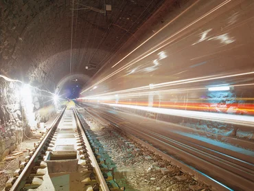 Feste Fahrbahn Tauerntunnel Gleis 1 Gleis 2 1