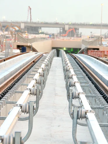 Slab Track Austria Metro with third rail