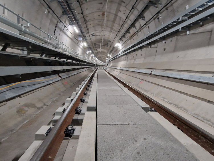 Metro Tunnel Melbourne PORR slab track